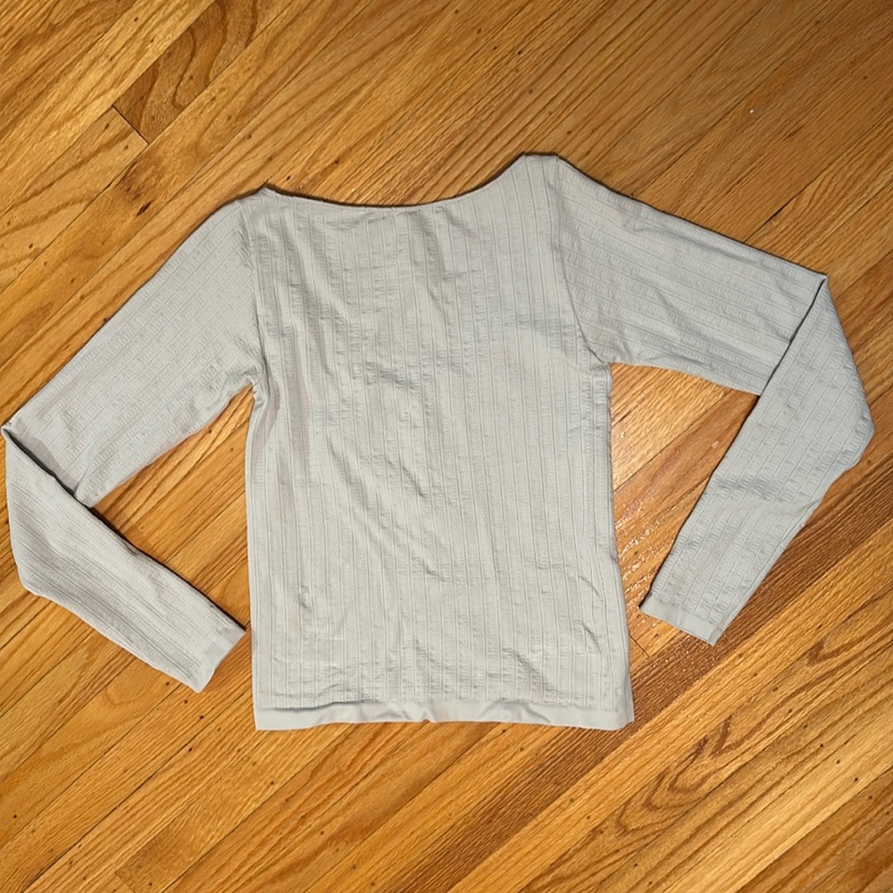 Anthropologie scoop back long sleeve top